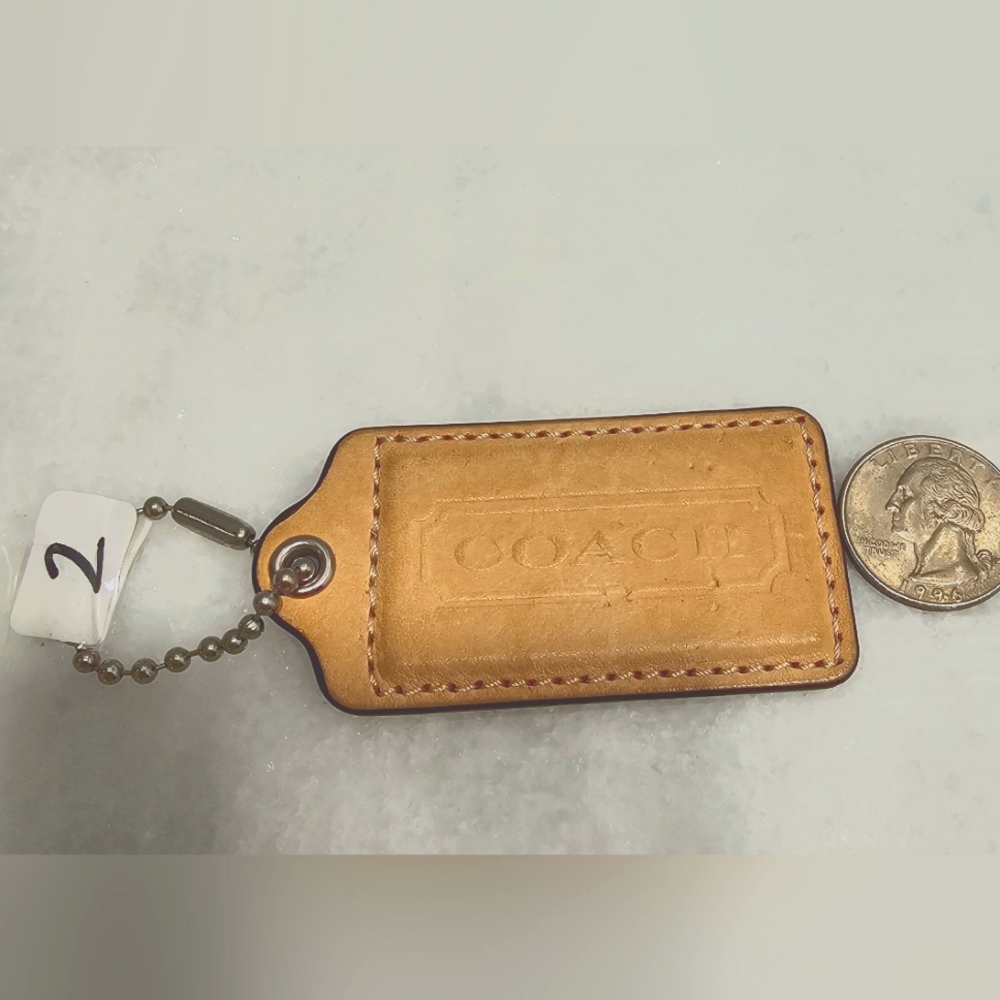 Coach Leather Hang Tag